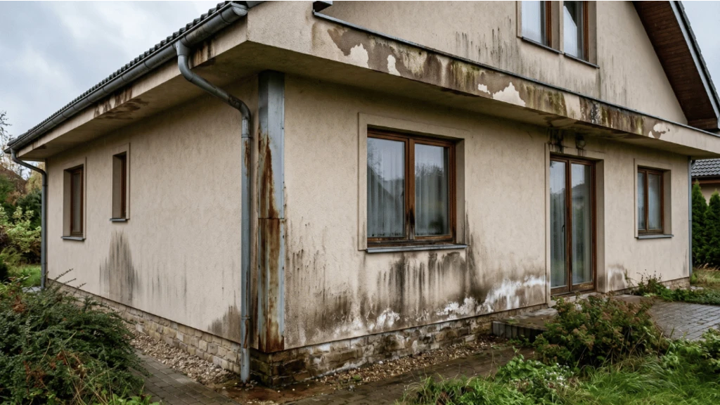 Zacieki na elewacji przyczyny i jak im zapobiegać