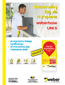 weberbase UNI S - klej do przyklejania płyt i do zatapiania siatki uniwersalny klej do przyklejania styropianu i zatapiania siatki