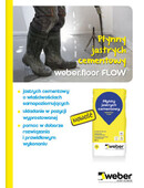 Ulotka weberfloor FLOW płynny jastrych cementowy na ogrzewanie podłogowe