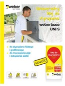 weberbase UNI S - klej do przyklejania płyt i do zatapiania siatki uniwersalny klej do przyklejania styropianu i zatapiania siatki