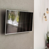 Beton architektoniczny na ścianie TV beton architektoniczny w salonie