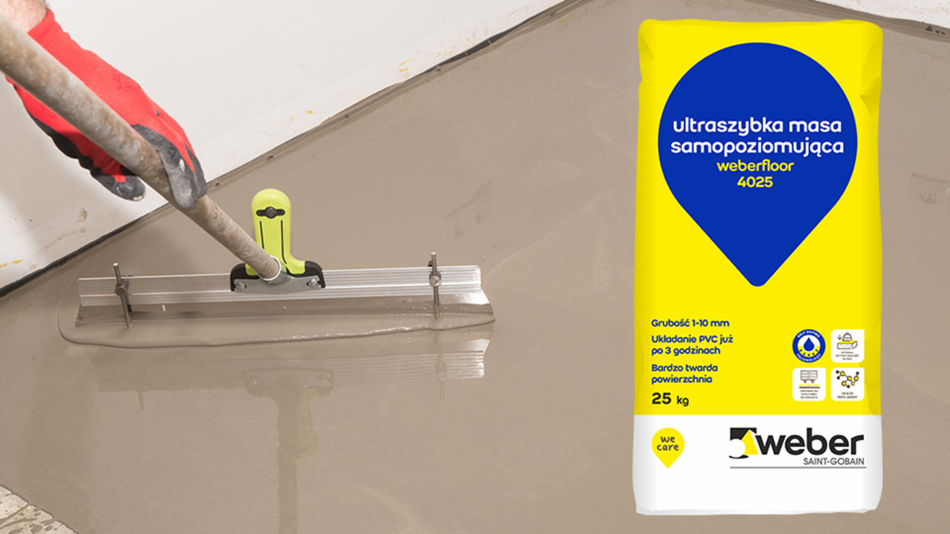 weberfloor 4025 ultraszybka masa samopoziomująca wylewka samopoziomująca szybka
