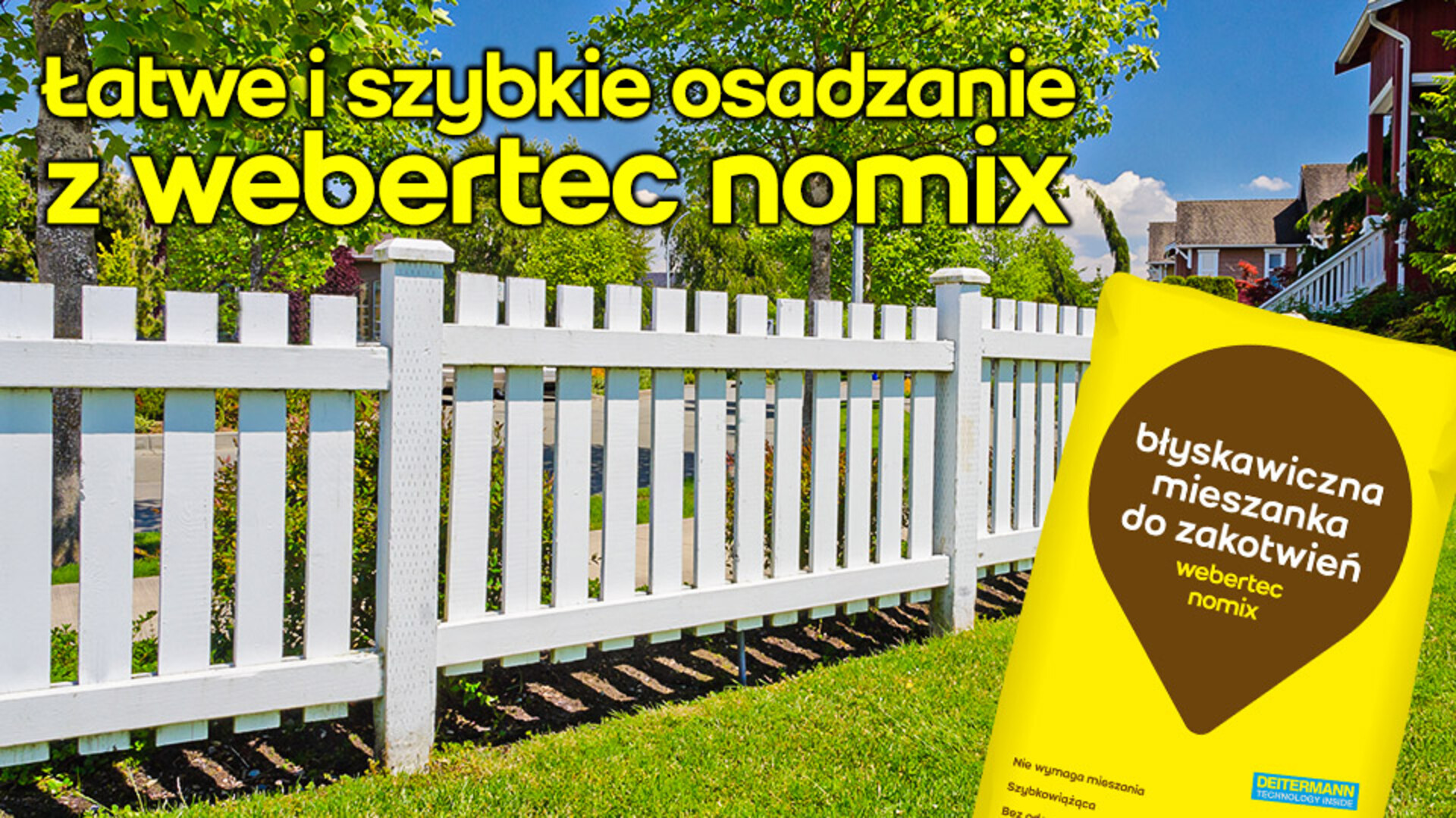 Szybkie osadzanie z webertec nomix szybkie kotwienie altanki słupka
