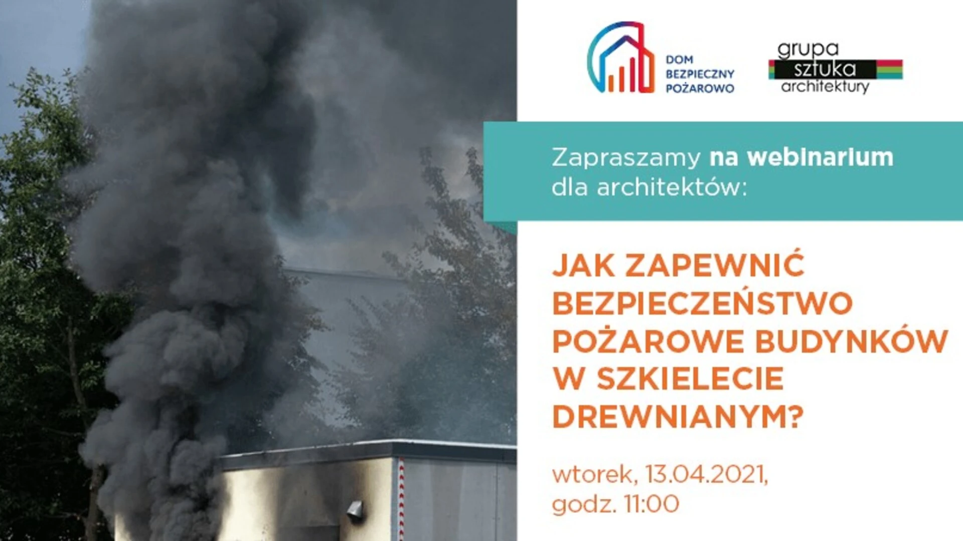 Webinarium - bezpieczeństwo pożarowe - 13 kwietnia 2021