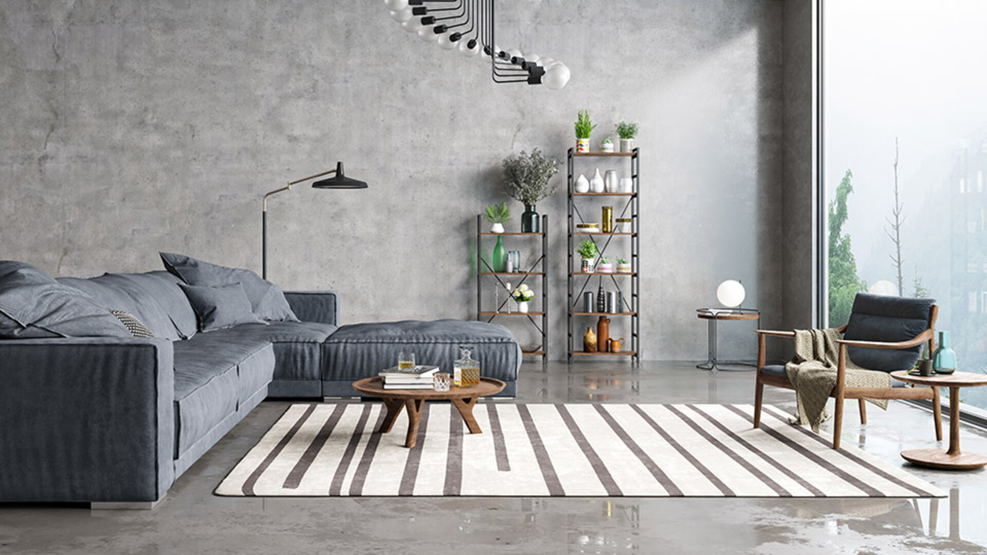 weberfloor mikrocement mikrocement w pokoju na ścianie
