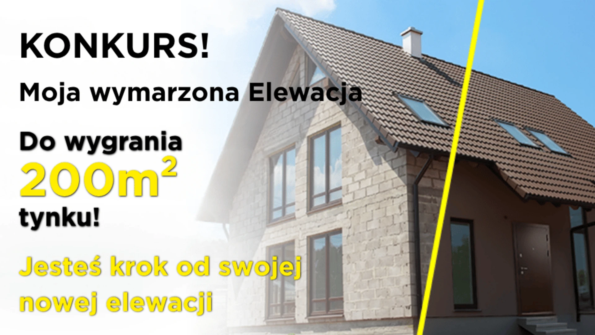 Zaprojektuj swoją nową elewację i wygraj tynk na realizacje swojego marzenia
