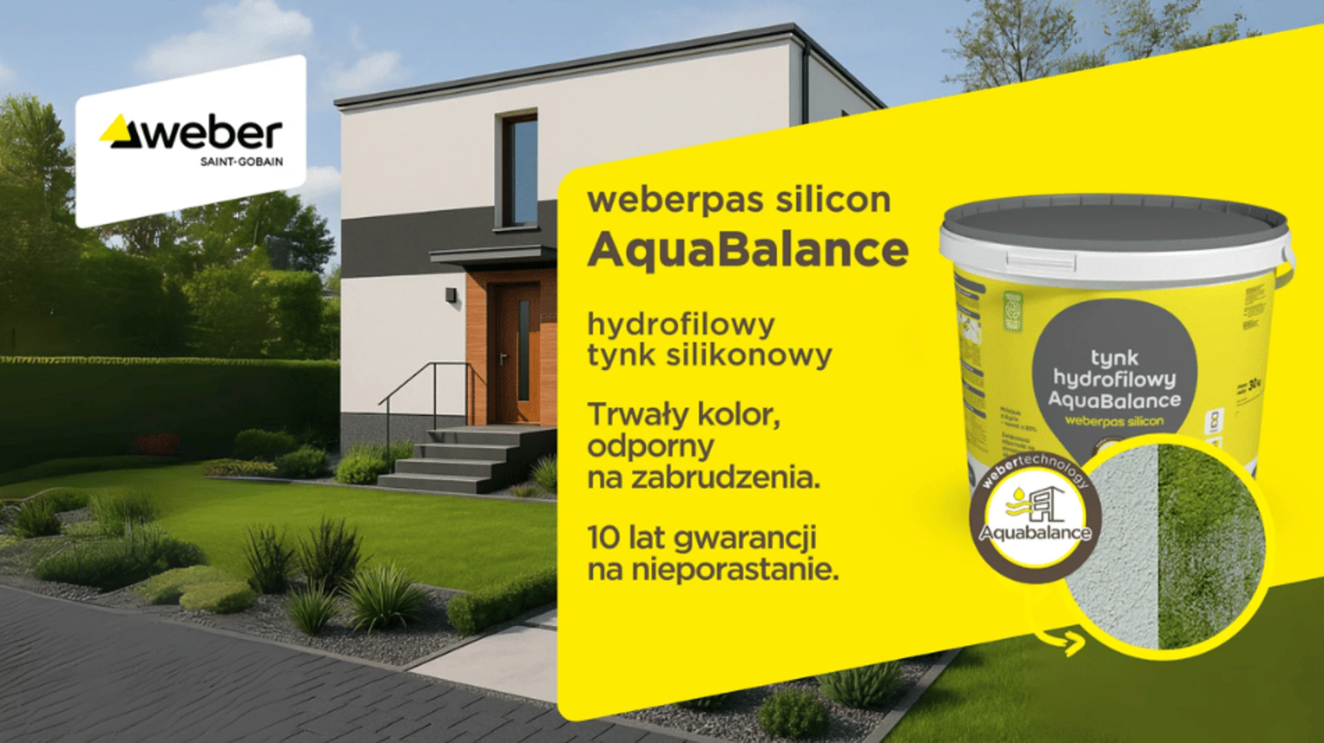 Tynk silikonowy weberpas silicon Aquabalance – inteligentna praca z wilgocią