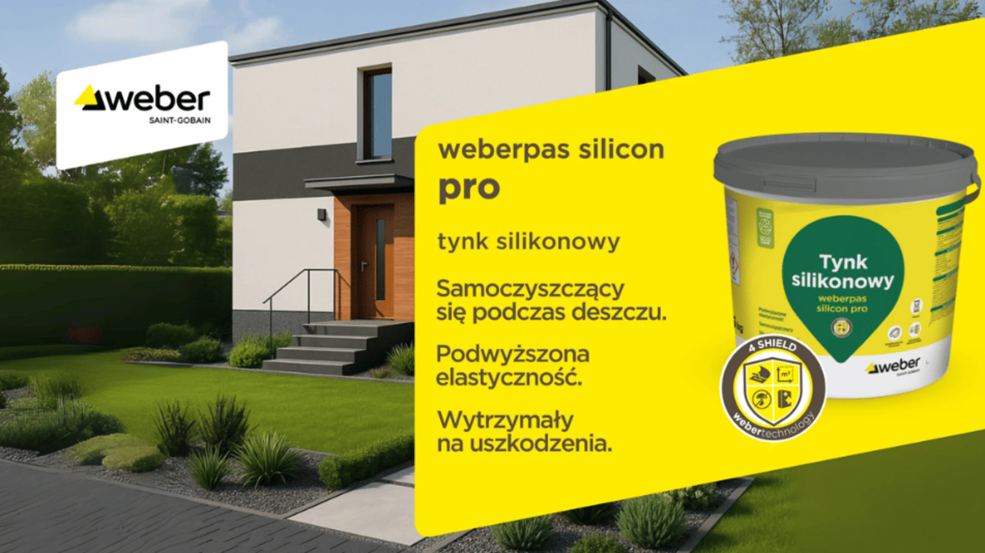 Tynk silikonowy weberpas silicon pro – trwałość i „oddychanie” ścian