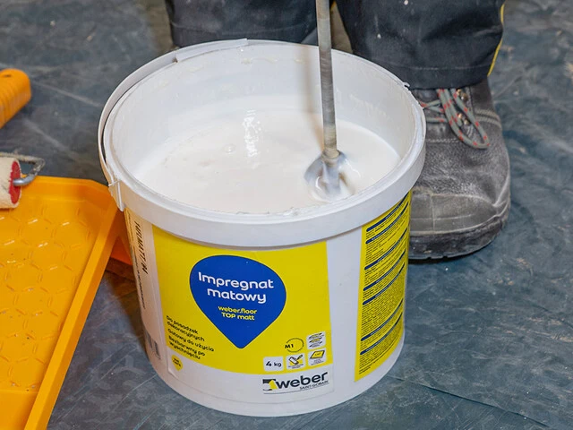 mikrocement mieszanie impregnatu