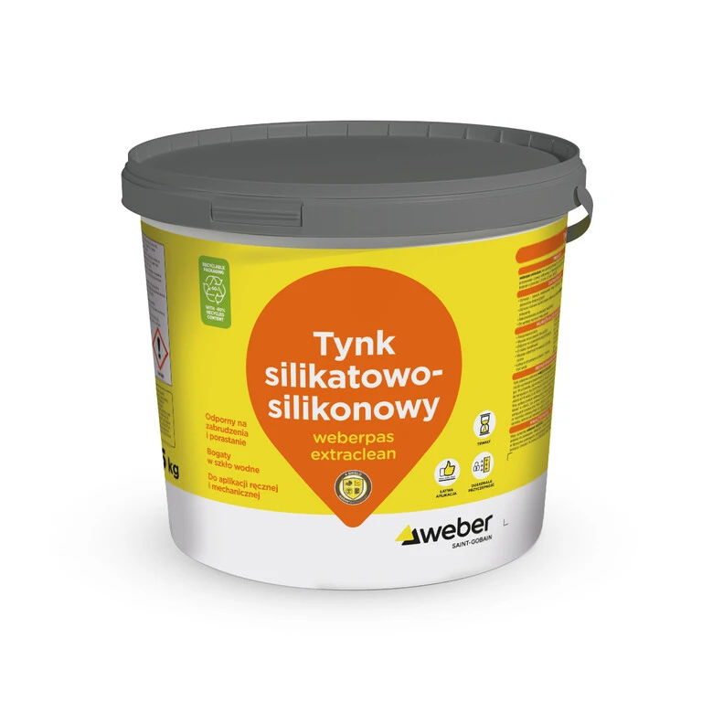 cienkowarstwowy tynk silikatowo-silikonowy weberpas extraclean